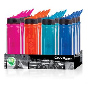 Kulacs 600ml COOL PACK Stream, karabíneres csatlakozóval 4 szín