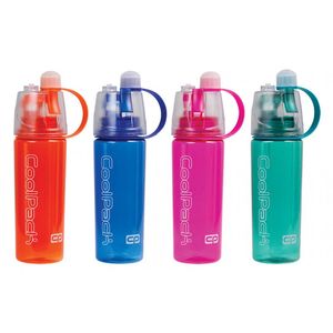 Kulacs 600ml COOL PACK Mist, + spray funció, műanyag, 4 színben