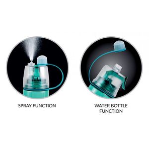Kulacs 600ml COOL PACK Mist, + spray funció, műanyag, 4 színben