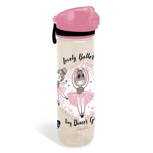 Kulacs 600 ml, LIZZYSULI Tiny Dancer Lovely Ballerina, műanyag,