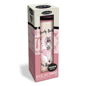 Kulacs 600 ml, LIZZYSULI Tiny Dancer Lovely Ballerina, műanyag,