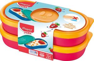 Uzsonnás doboz, MAPED Picnik Concept Kids Snack, 2 db, pink