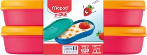 Uzsonnás doboz, MAPED Picnik Concept Kids Snack, 2 db, pink