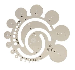 Radius sablon, KOH-I-NOOR Z32, 749002, műanyag, átlátszó