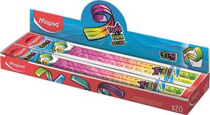Vonalzó 30 cm, MAPED Twist`n Flex Decor, törhetetlen, vegyes színek
