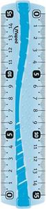 Vonalzó 15 cm, MAPED Flex, enyhén hajlítható, műanyag, törésálló.
