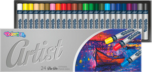 Olajpasztell kréta készlet 24 db-os, COLORINO Artist, fémdobozban