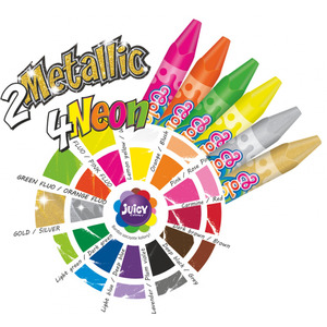 Olajpasztell kréta készlet, 24 db, COLORINO Kids Trio, háromszögletű