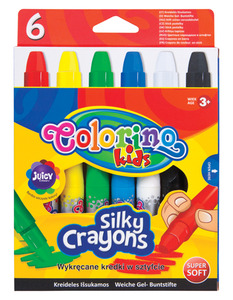 Zsírkréta készlet 6 db-os, COLORINO Kids Twist 3in1, extra puha