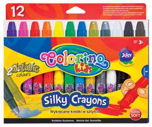 Zsírkréta készlet 12 db-os, COLORINO Kids Twist , extra lágy, 3+