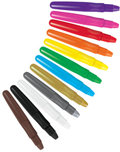 Zsírkréta készlet 12 db-os, COLORINO Kids Twist , extra lágy, 3+