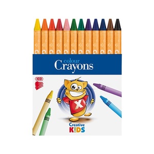 Zsírkréta készlet 12 db-os, ICO Creative Kids, 12 különböző szín