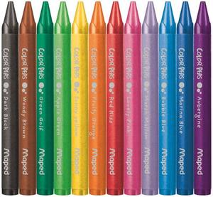 Zsírkréta 12 db, MAPED Color Peps Wax, 12 különböző szín