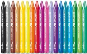 Zsírkréta 18 db, MAPED Color Peps Wax, 18 különböző szín