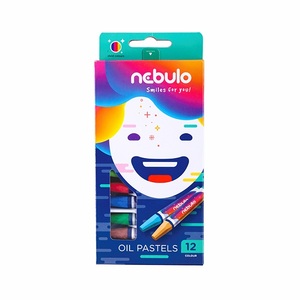 Olajpasztell kréta 12 db-os, NEBULO, 12 különböző szín