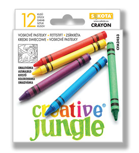 Zsírkréta SaKOTA CFA2453, Creative Jungle, 12 db-os készlet