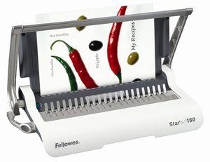 Spirálozógép FELLOWES Star+, manuális, 150 lap, műa. spirálkötéshez