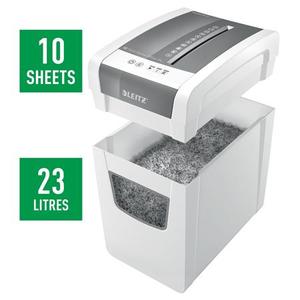 Iratmegsemmisítő LEITZ IQ Slim Home Office, 10 lap, konfetti