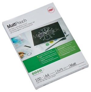 Lamin&aacute;l&oacute; f&oacute;lia A4, GBC, 75 mic, 100 db-os, matt