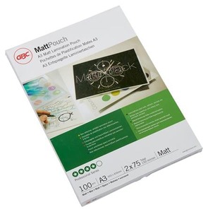 Lamin&aacute;l&oacute; f&oacute;lia A3, GBC, 75 mic, 100 db-os, matt