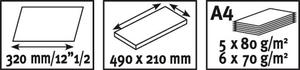 Papírvágógép, MAPED Universal Metal, A4, 6 lap, görgős
