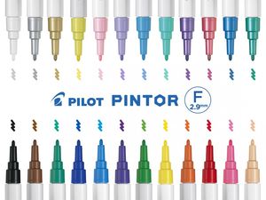 Dekormarker PILOT Pintor F, 1 mm, pasztell narancs