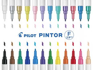 Dekormarker PILOT Pintor F, 1 mm, pasztell kék