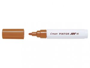 Dekormarker PILOT Pintor M, kúpos, 1,4 mm, barna