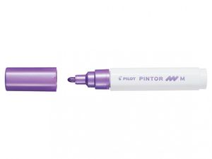 Dekormarker PILOT Pintor M, kúpos, 1,4 mm, metál lila