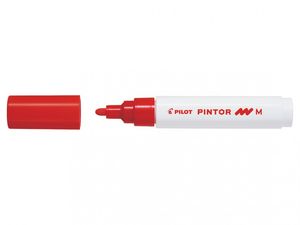 Dekormarker PILOT Pintor M, kúpos, 1,4 mm, piros