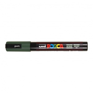 Dekormarker UNI Posca PC-5M, kúpos, 1,8-2,5 mm, angolzöld