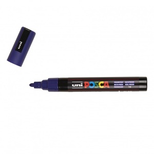 Dekormarker UNI Posca PC-5M, kúpos, 1,8-2,5 mm, porosz kék