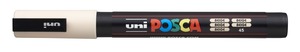 Dekormarker UNI Posca PC-3M, kúpos, 0,9-1,3 mm, bézs