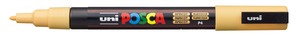 Dekormarker UNI Posca PC-3M, kúpos, 0,9-1,3 mm, barack