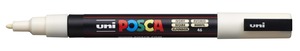 Dekormarker UNI Posca PC-3M, kúpos, 0,9-1,3 mm, elefántcsont