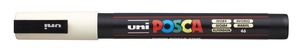 Dekormarker UNI Posca PC-3M, kúpos, 0,9-1,3 mm, ezüst