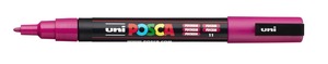 Dekormarker UNI Posca PC-3M, kúpos, 0,9-1,3 mm, fukszia