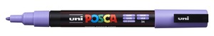 Dekormarker UNI Posca PC-3M, kúpos, 0,9-1,3 mm, halványlila