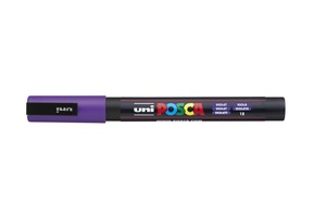 Dekormarker UNI Posca PC-3M, kúpos, 0,9-1,3 mm, lila