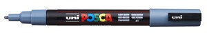 Dekormarker UNI Posca PC-3M, kúpos, 0,9-1,3 mm, palaszürke