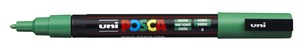 Dekormarker UNI Posca PC-3M, kúpos, 0,9-1,3 mm, zöld