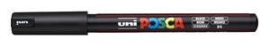 Dekormarker UNI Posca PC-1MR, Extra Fine, 0,7 mm, fekete