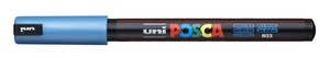 Dekormarker UNI Posca PC-1MR, Extra Fine, 0,7 mm, metálkék