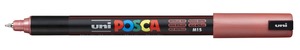 Dekormarker UNI Posca PC-1MR, Extra Fine, 0,7 mm, metálpiros
