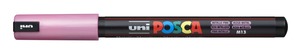 Dekormarker UNI Posca PC-1MR, Extra Fine, 0,7 mm, metál rózsaszín