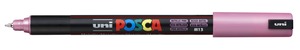 Dekormarker UNI Posca PC-1MR, Extra Fine, 0,7 mm, metál rózsaszín