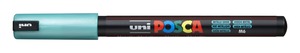 Dekormarker UNI Posca PC-1MR, Extra Fine, 0,7 mm, metál zöld