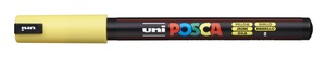 Dekormarker UNI Posca PC-1MR, Extra Fine, 0,7 mm, sárga