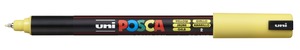 Dekormarker UNI Posca PC-1MR, Extra Fine, 0,7 mm, sárga