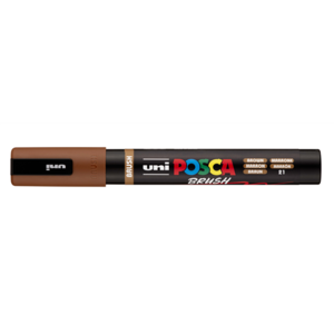 Dekormarker UNI Posca PC-5BR, kúpos, 1-4 mm, barna (21)